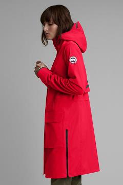Chamarras Canada Goose Mujer Mexico - Seaboard Chubasquero Rojos YX7628194